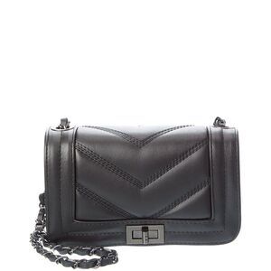 Persaman New York Ariana16 Quilted Leather Crossbody, Black